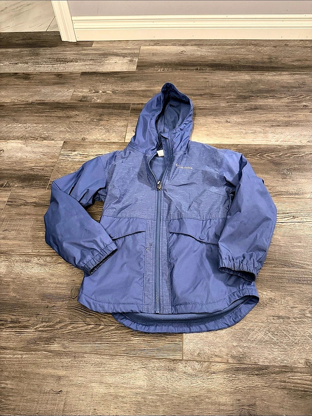 Columbia Girls Benton Springs II Hoodie Blue Medium